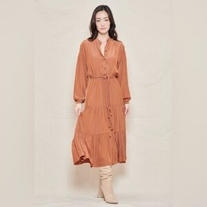 A.L.C Jenine Maxi Dress in Deep Amber Size 10